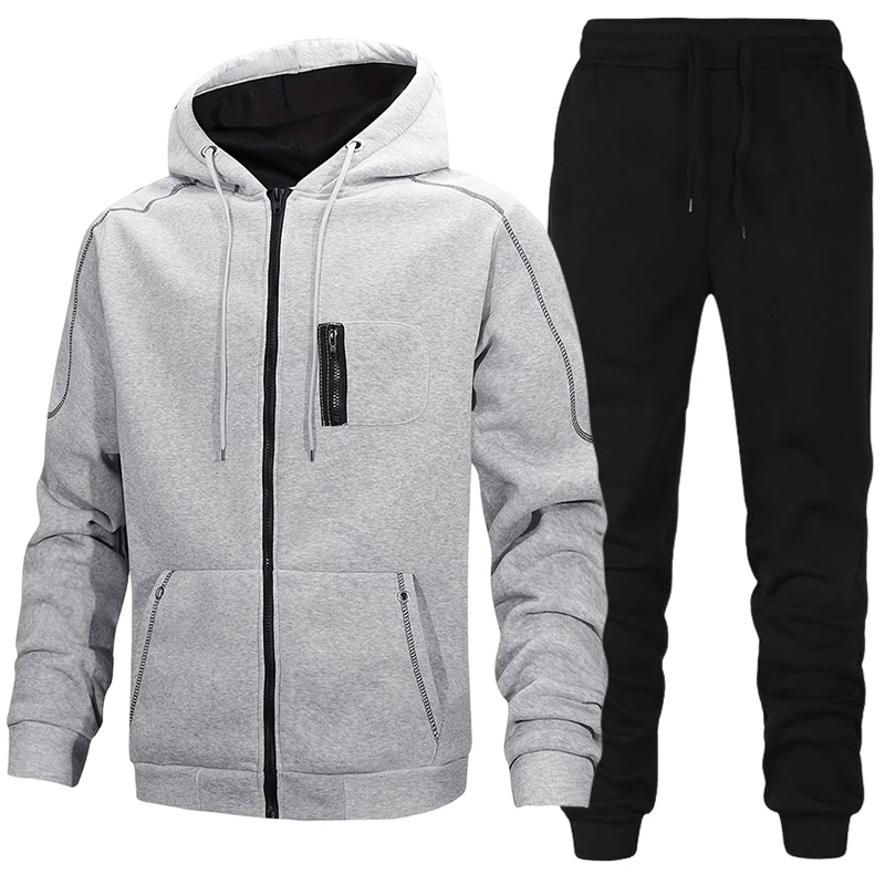 Winter Clothing Essentials - Fashion Men's Tracksuit Casual Hoodie Sweatshirts