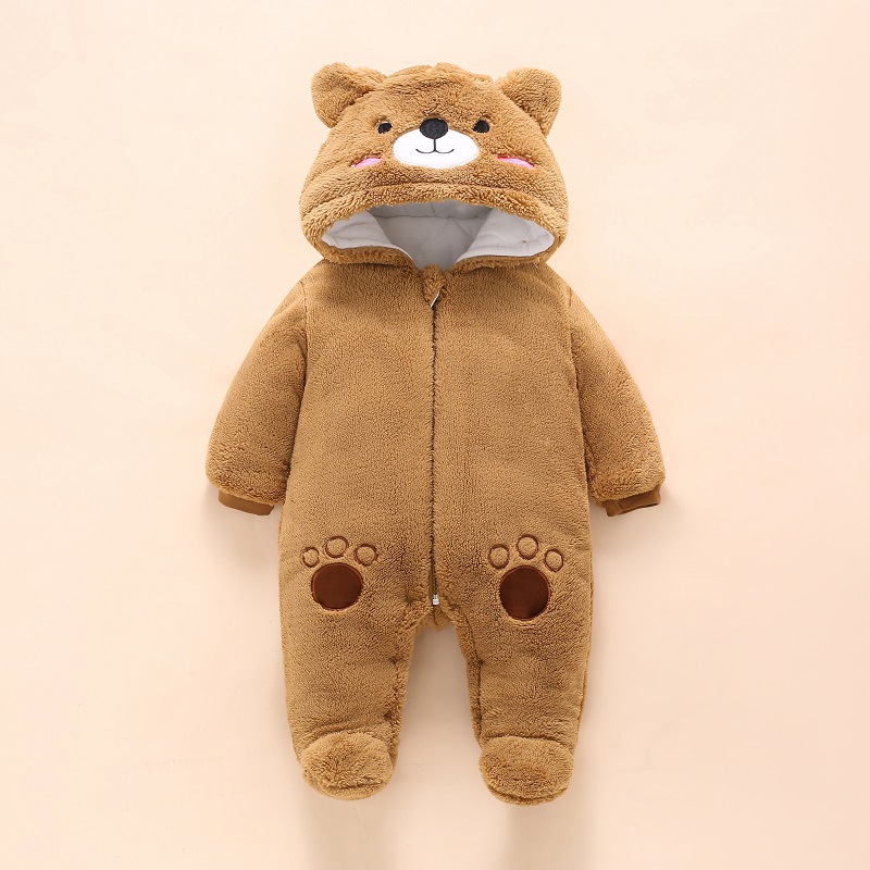 Winter Clothing Baby Boy - 0-12M Baby Rompers Cute Bear Toddler