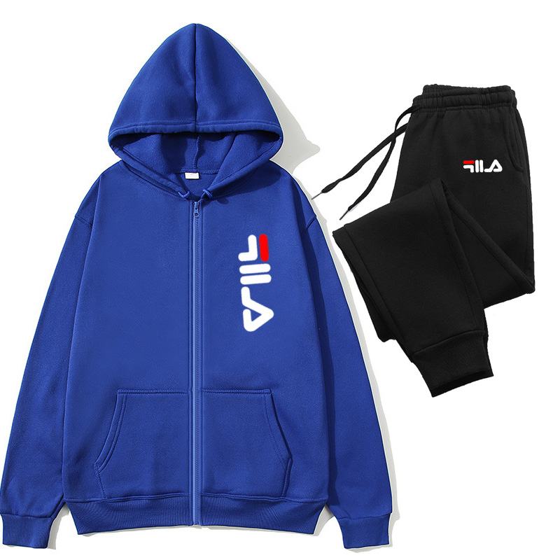Winter Clothing Essentials - Men's 2 Piece Tracksuit Zipper Cardigan