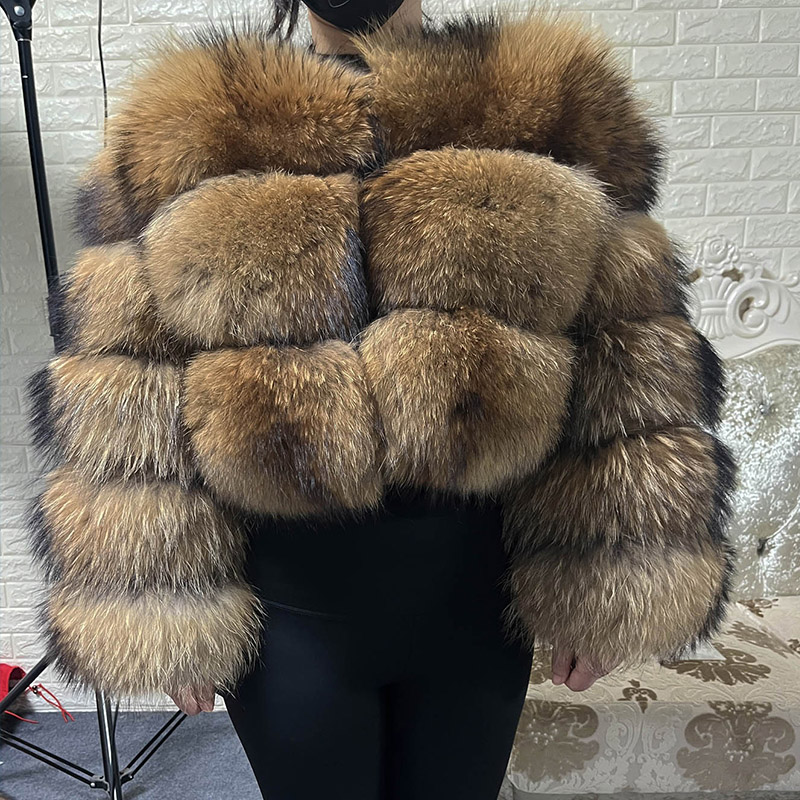 Plus Size Tops Brown Fur Maoma - Winter Clothing Essentials 评论和价格