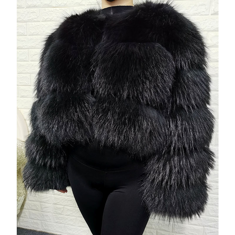 Plus Size Tops Brown Fur Maoma - Winter Clothing Essentials 评论和价格