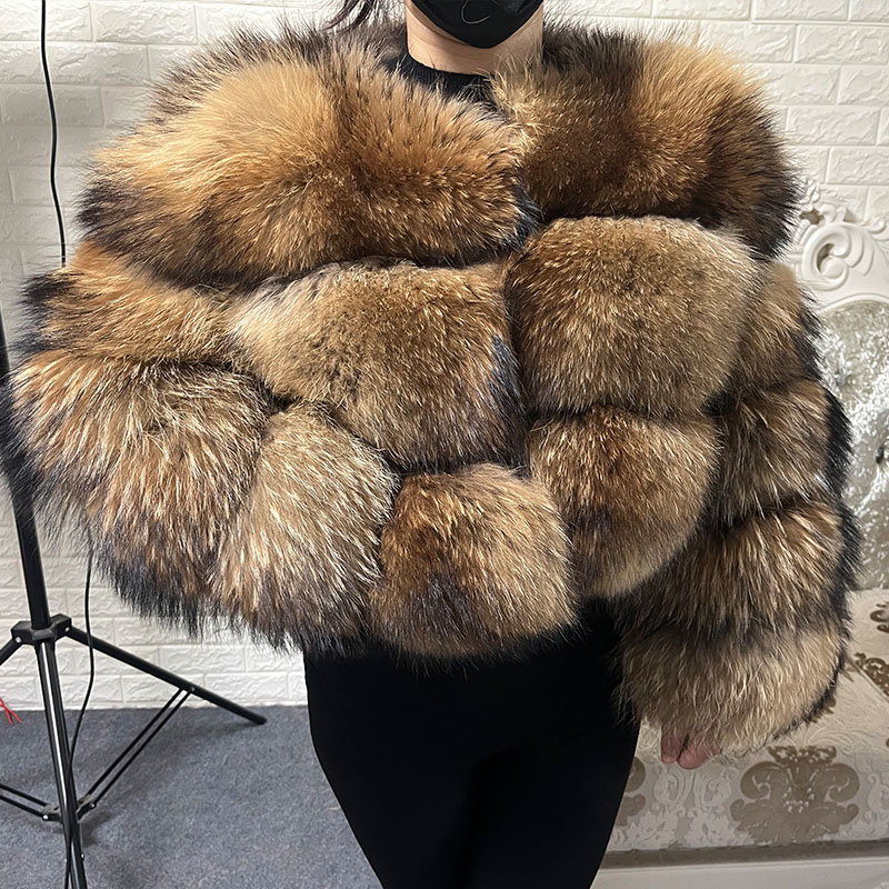 Plus Size Tops Brown Fur Maoma - Winter Clothing Essentials 评论和价格