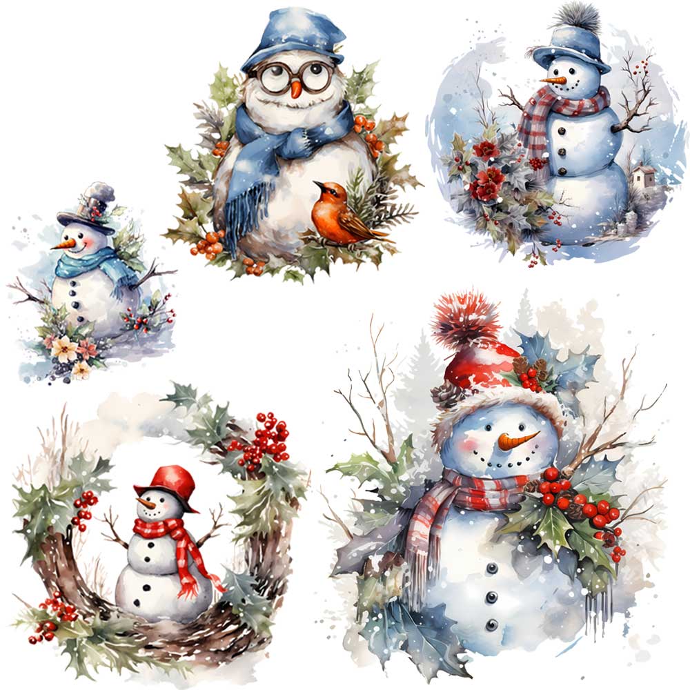 Cute Snowman Design Iron-on Tr - Winter Clothing Pictures 评论和价格