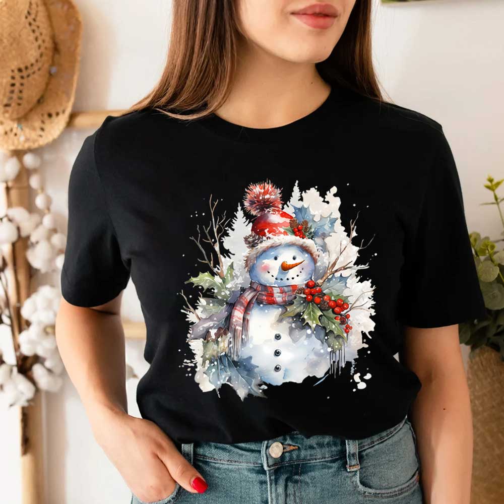 Cute Snowman Design Iron-on Tr - Winter Clothing Pictures 评论和价格