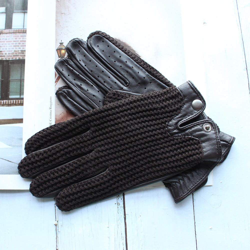 High Quality New Leather Men's - Knit Glove Touch Screen 评论和价格