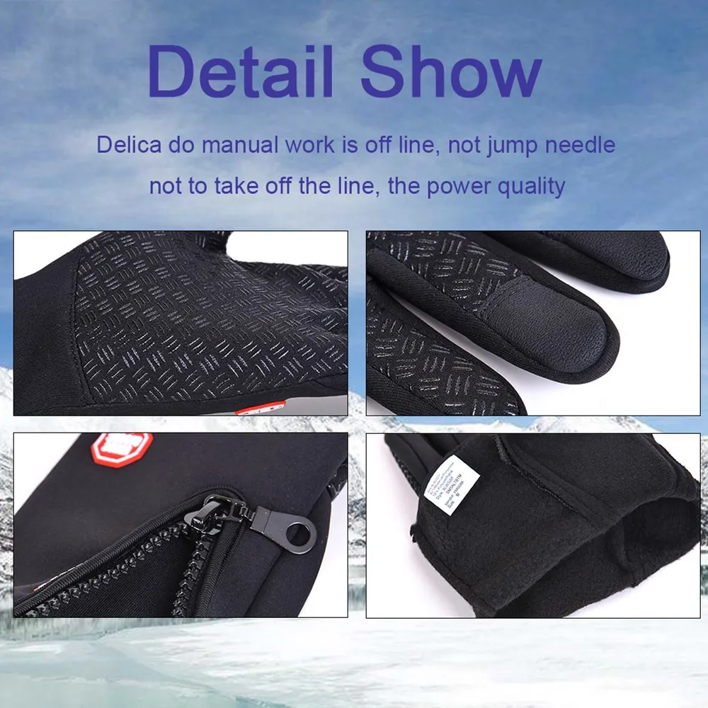 Men Women Winter Cycling Glove - Knit Glove Touch Screen 评论和价格