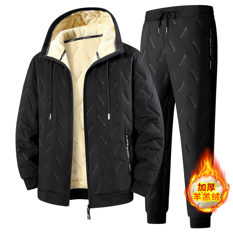 Men's Lamb Fleece Lined Tracks - Winter Clothing Essentials 评论和价格