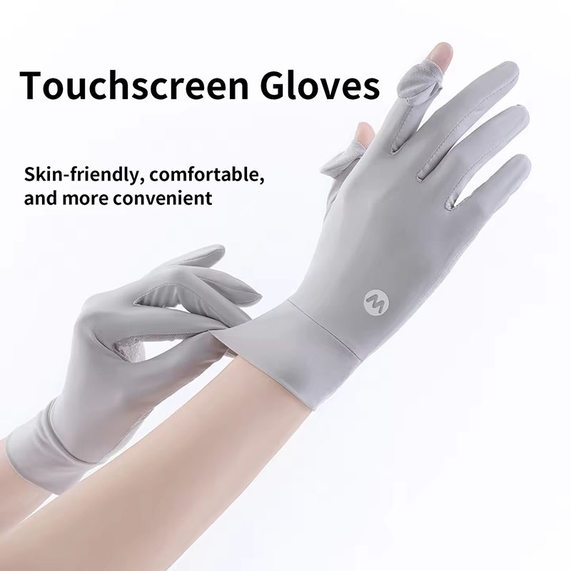 Sunscreen Ice Silk Breathable  - Knit Glove Touch Screen 评论和价格