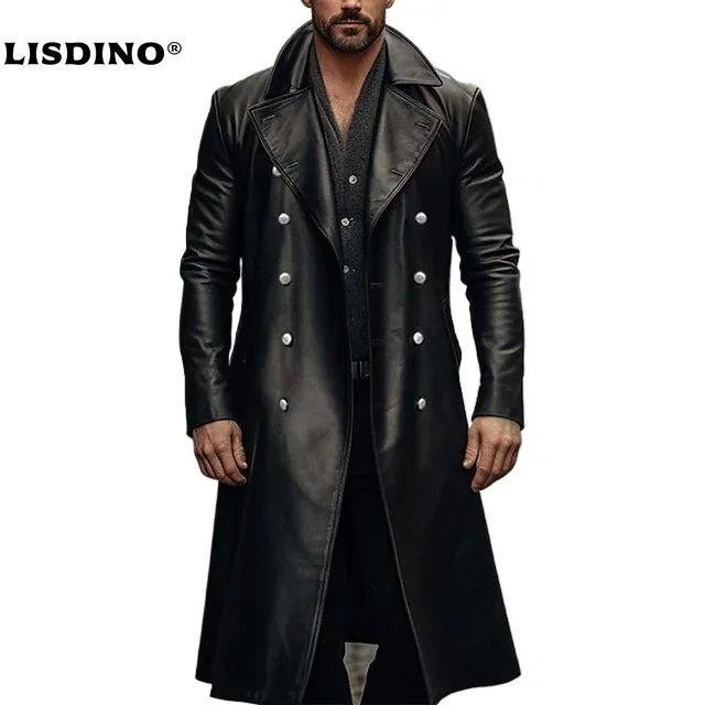 Leather Jacket Men Winter Flee - Winter Clothing Essentials 评论和价格