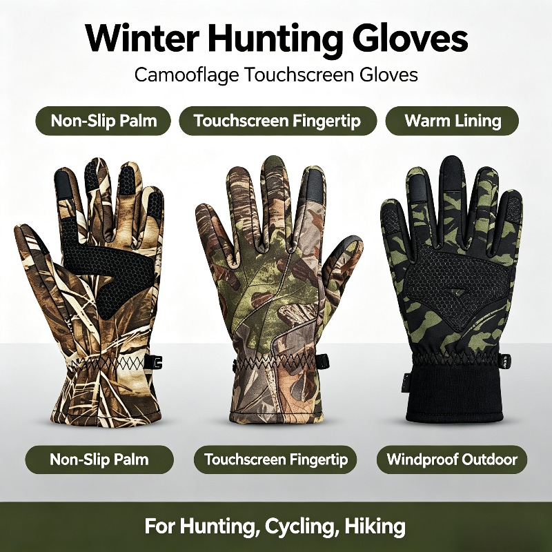 Outdoor Sports Non-slip Huntin - Knit Glove Touch Screen 评论和价格
