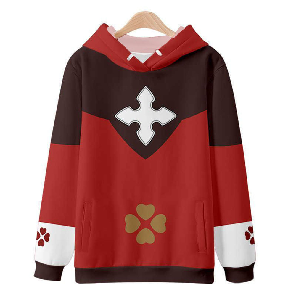 Klee Cosplay 3D Print Hoodie H - Winter Clothing Game 评论和价格