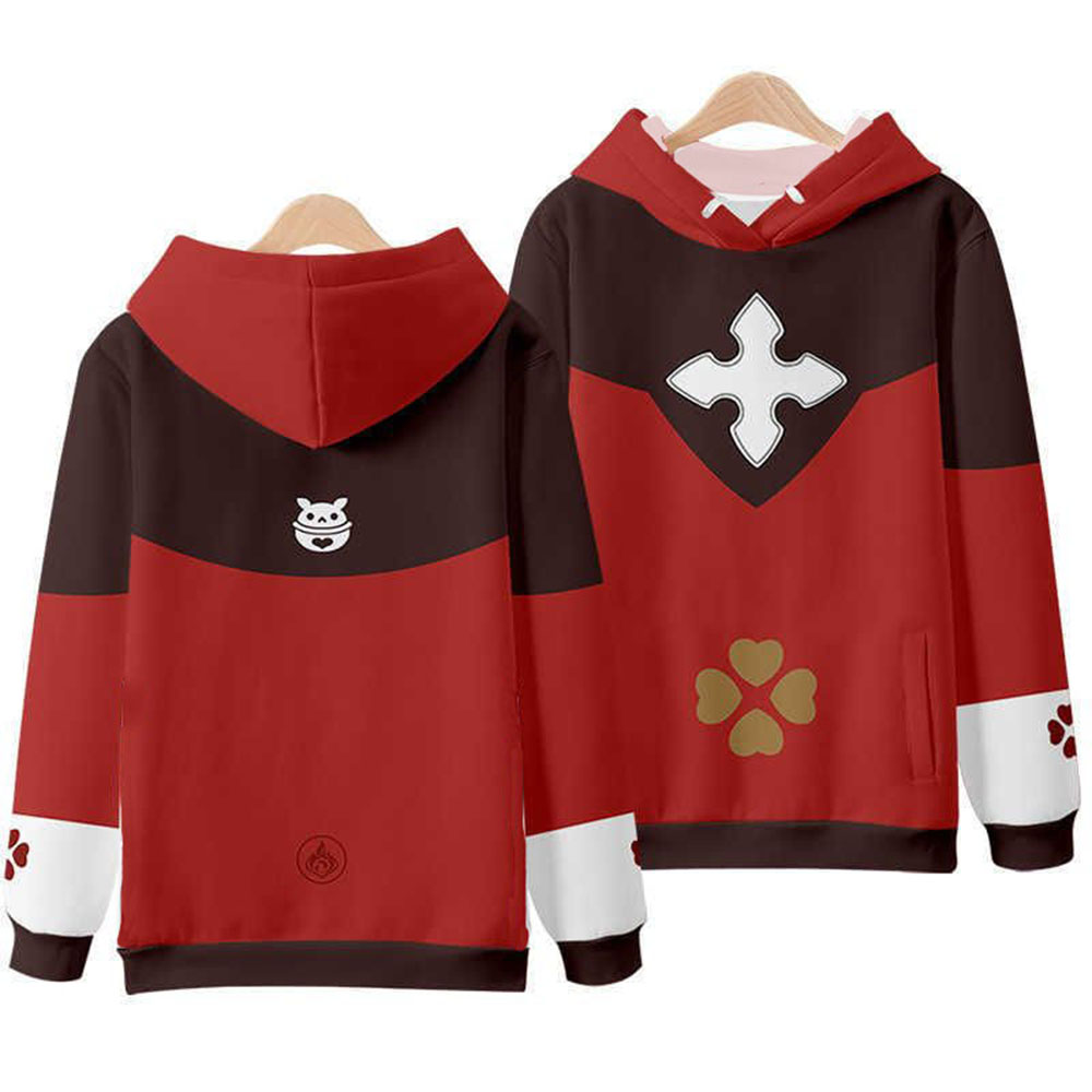 Klee Cosplay 3D Print Hoodie H - Winter Clothing Game 评论和价格