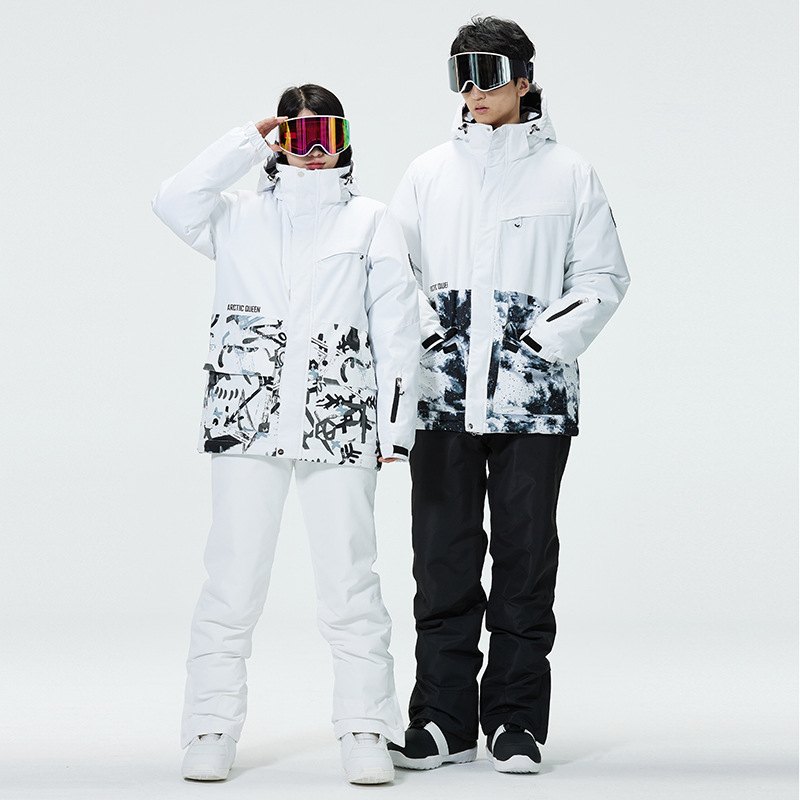Color Block Ski Suit for Men a - Ski Pants Waterproof 评论和价格