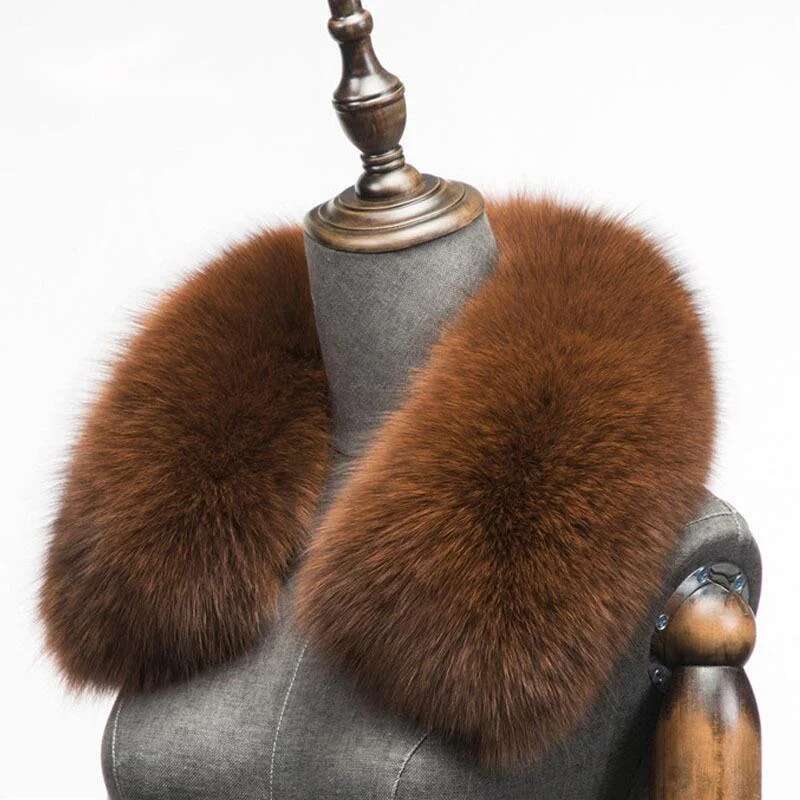 Winter Natural Fox Fur Scarf S - Winter Clothing Essentials 评论和价格