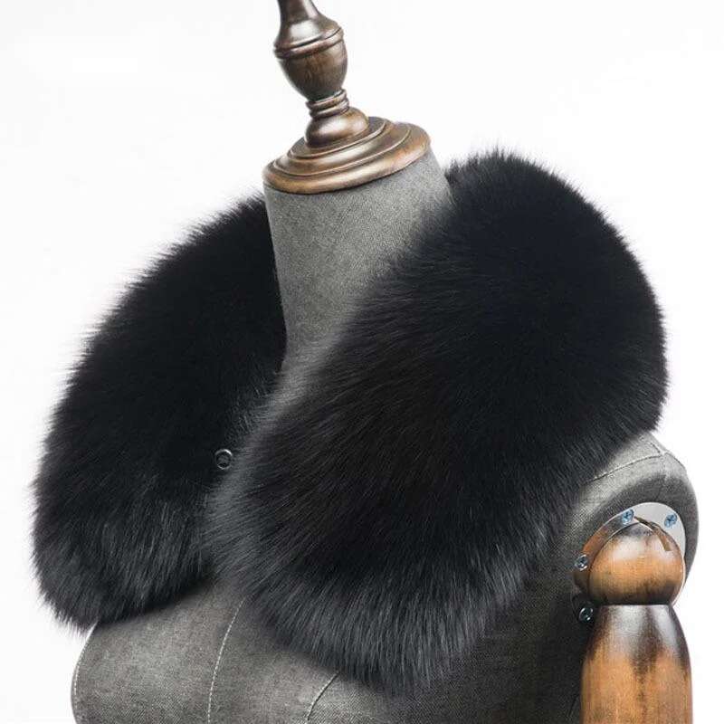 Winter Natural Fox Fur Scarf S - Winter Clothing Essentials 评论和价格