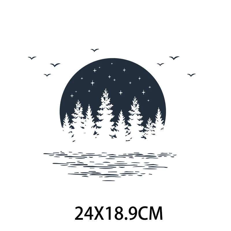 Moon Winter Forest Sunset Heat - Winter Clothing Pictures 评论和价格