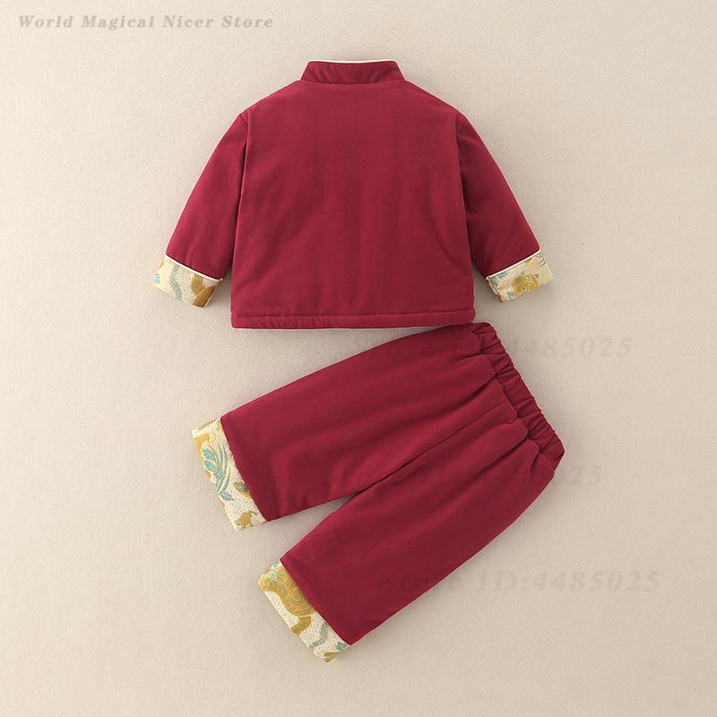 Autumn Winter Thick Tang Suit  - Winter Clothing Baby Boy 评论和价格