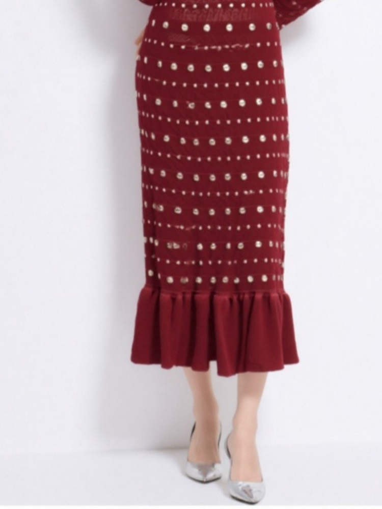 New Red Long Sleeved Knitted S - Winter Clothing Pictures 评论和价格