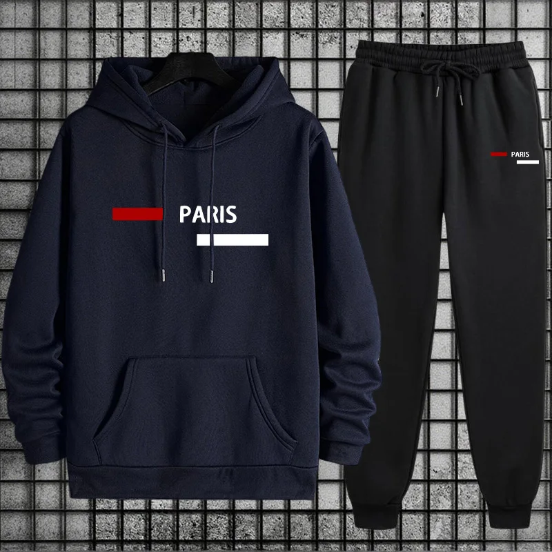 Men's Tracksuit Casual Hooded  - Winter Clothing Essentials 评论和价格
