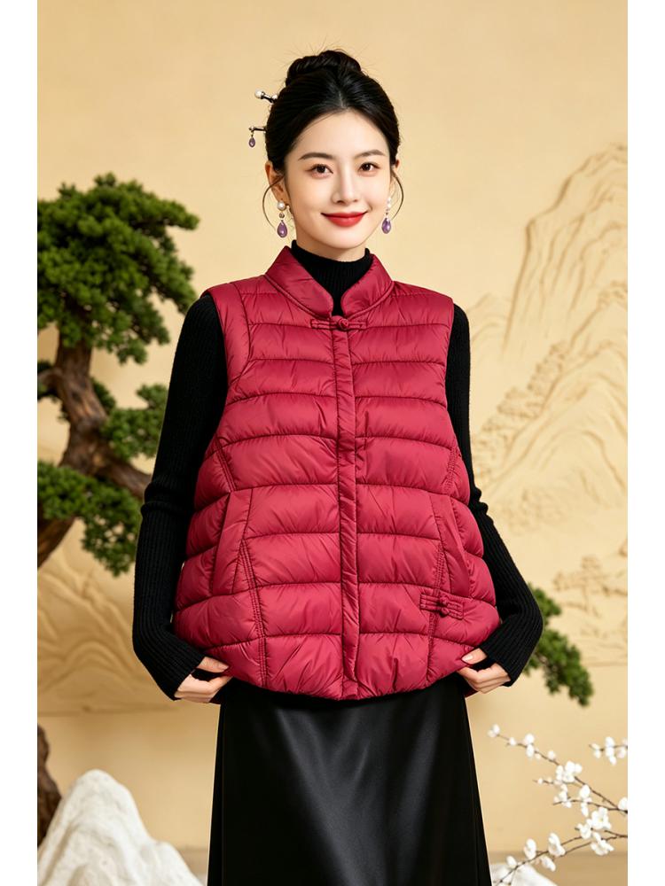 Women's Chinese style Warm Ves - Winter Clothing Essentials 评论和价格