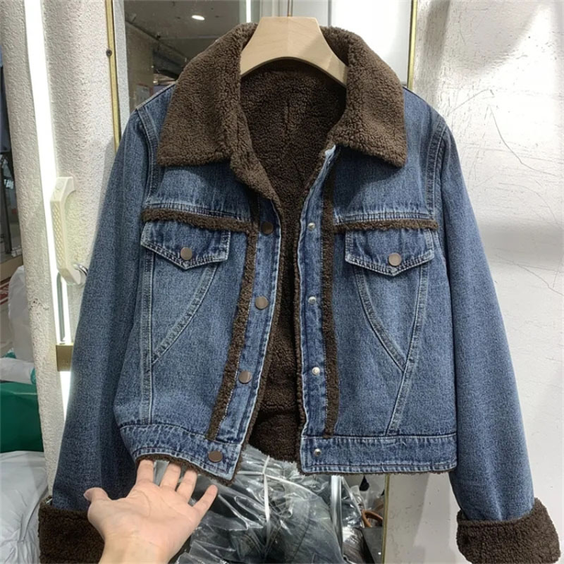Thickened Denim Winter Coat Co - Winter Clothing Factory Outlet 评论和价格
