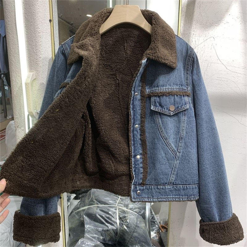 Thickened Denim Winter Coat Co - Winter Clothing Factory Outlet 评论和价格