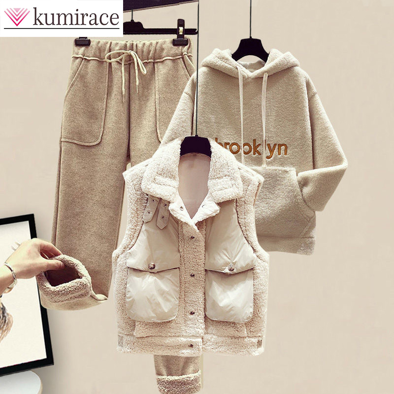Three-Piece Cotton Coat and Ve - Winter Clothing Factory Outlet 评论和价格