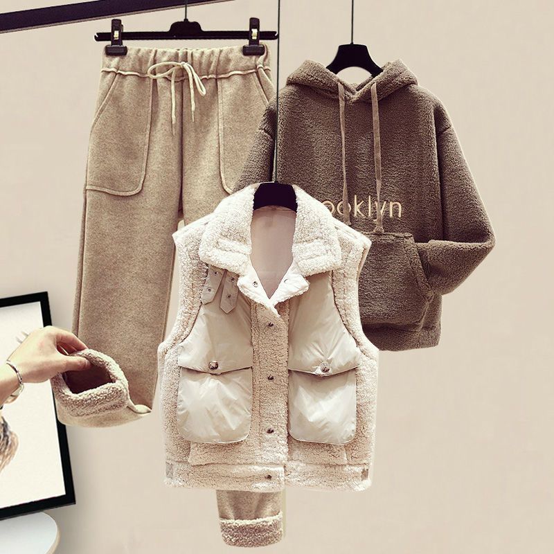Three-Piece Cotton Coat and Ve - Winter Clothing Factory Outlet 评论和价格