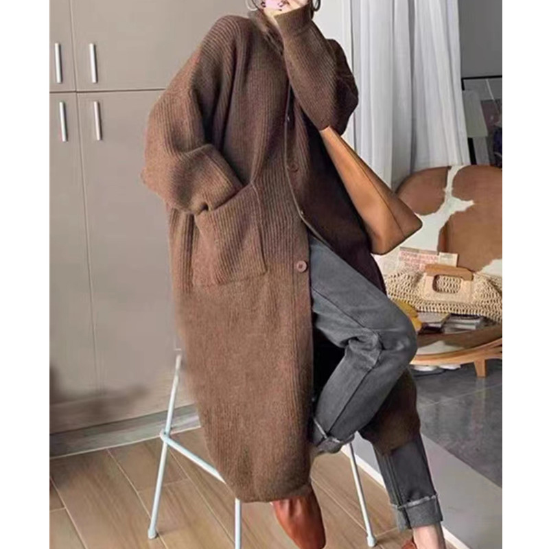 Solid color loose high neck wo - Winter Clothing Factory Outlet 评论和价格