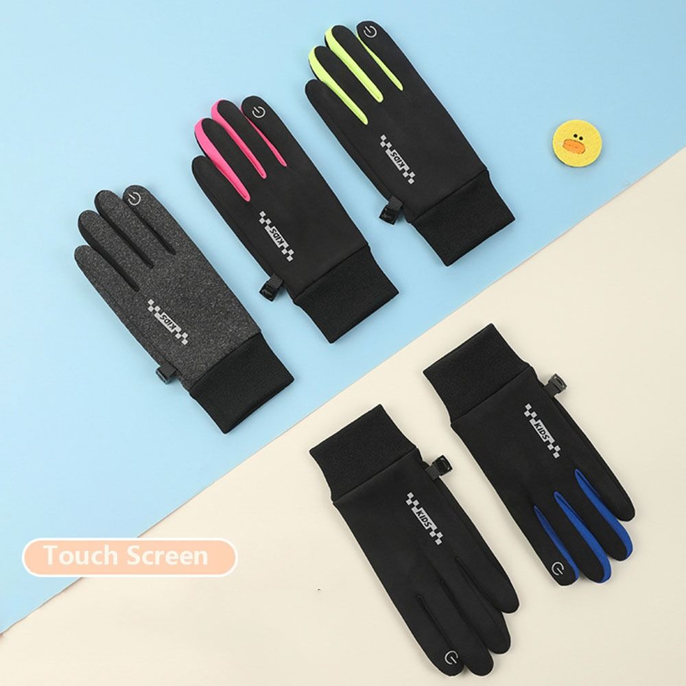 Non-slip Winter Children Bicyc - Knit Glove Touch Screen 评论和价格