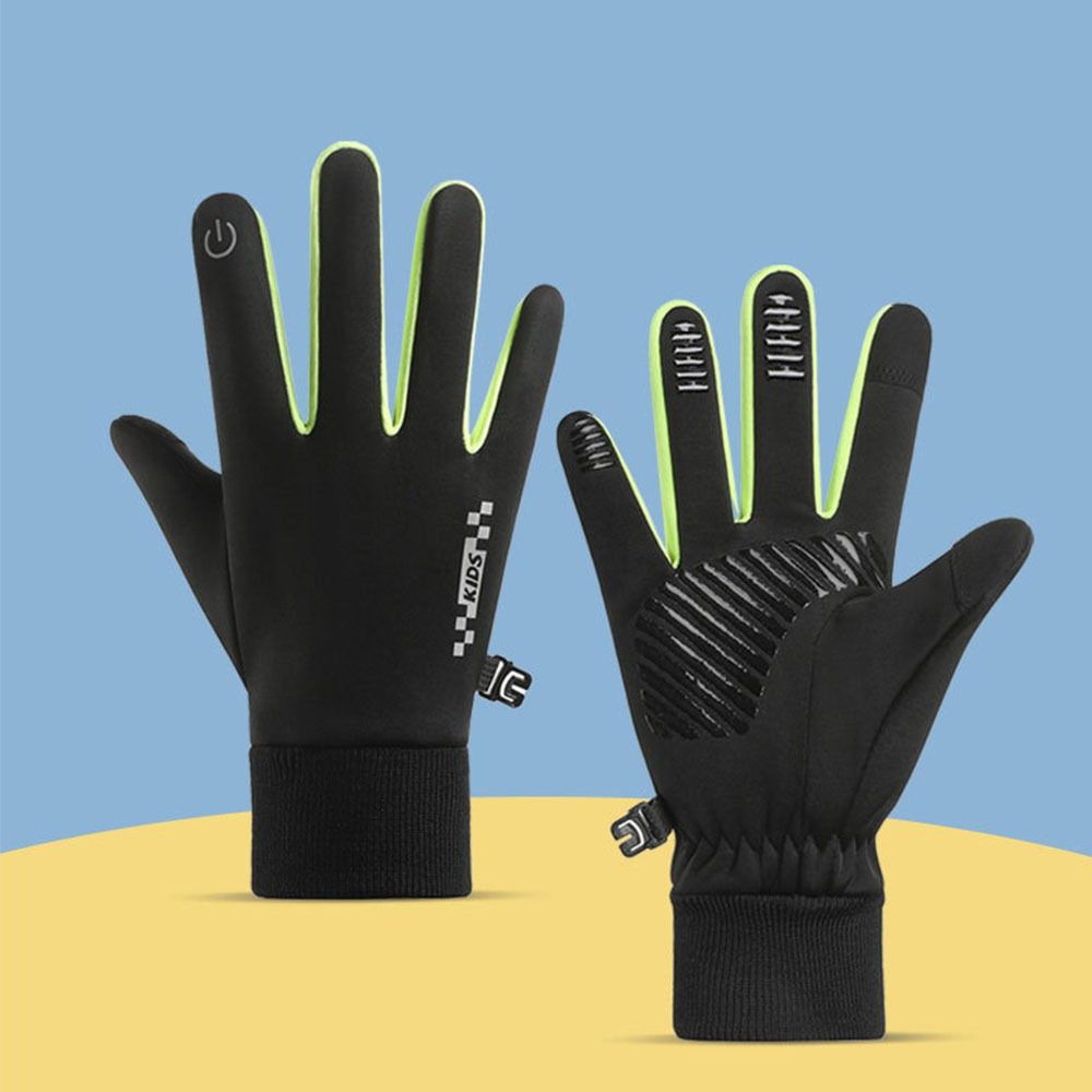 Non-slip Winter Children Bicyc - Knit Glove Touch Screen 评论和价格
