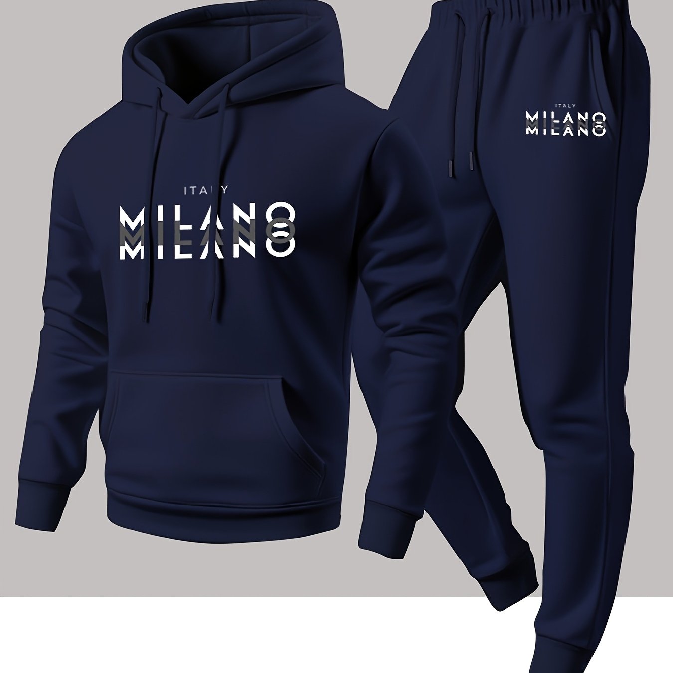 Trendy Men's Italian Milan Let - Fleece Hoodie Lined 评论和价格