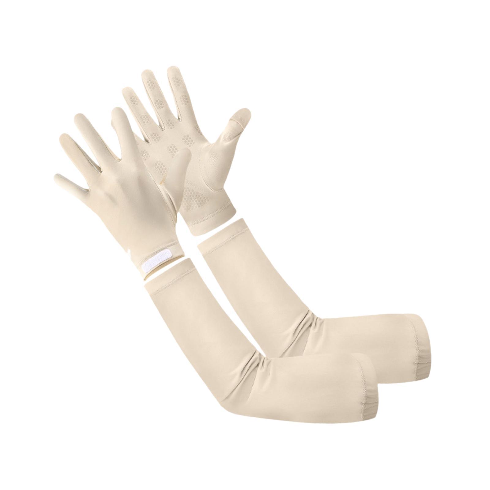 Full Finger Cooling Arm Sleeve - Knit Glove Touch Screen 评论和价格