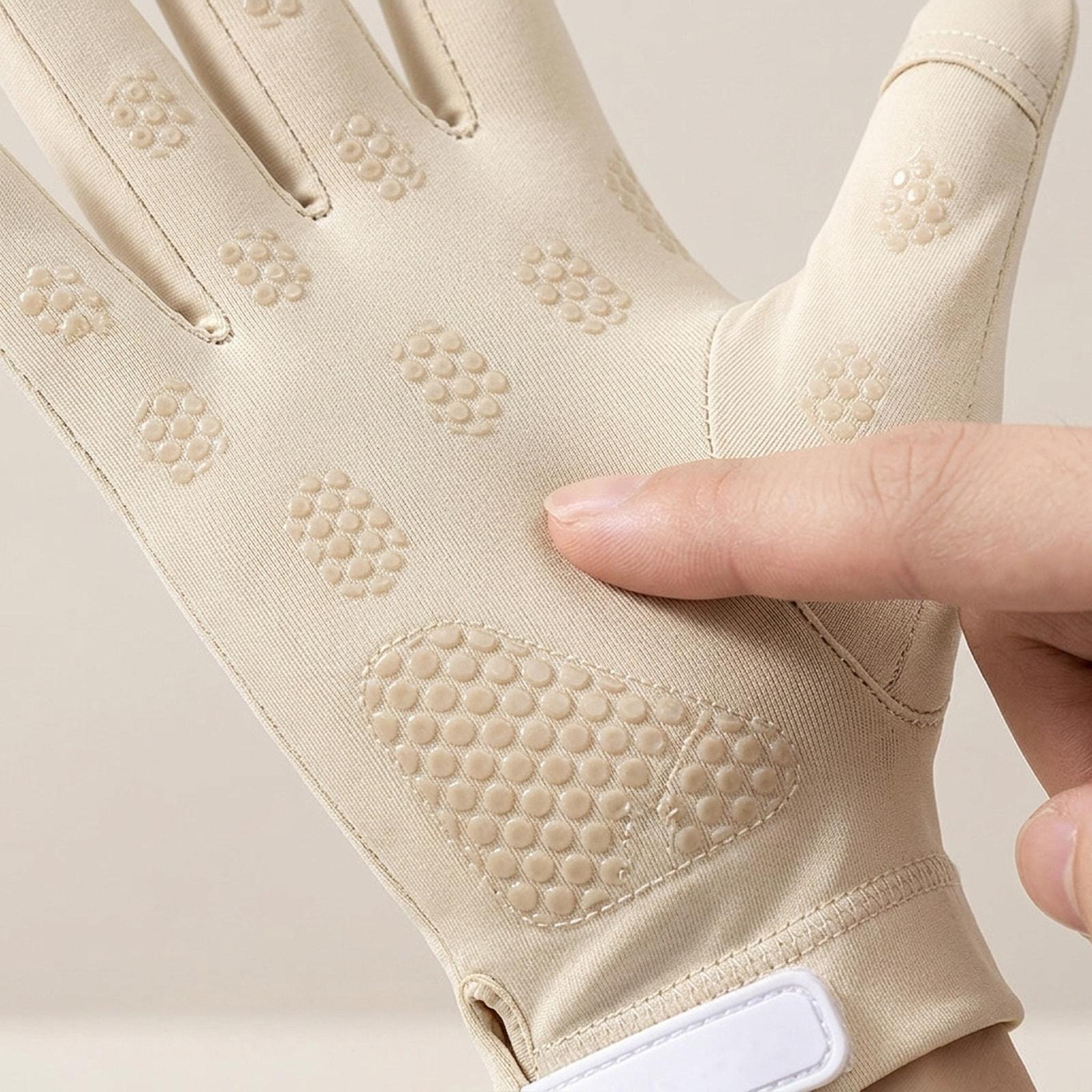 Full Finger Cooling Arm Sleeve - Knit Glove Touch Screen 评论和价格